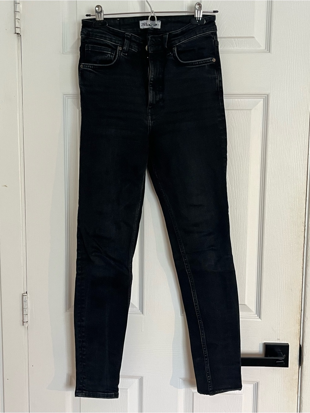 Zara Black Skinny High-Rise Jeans